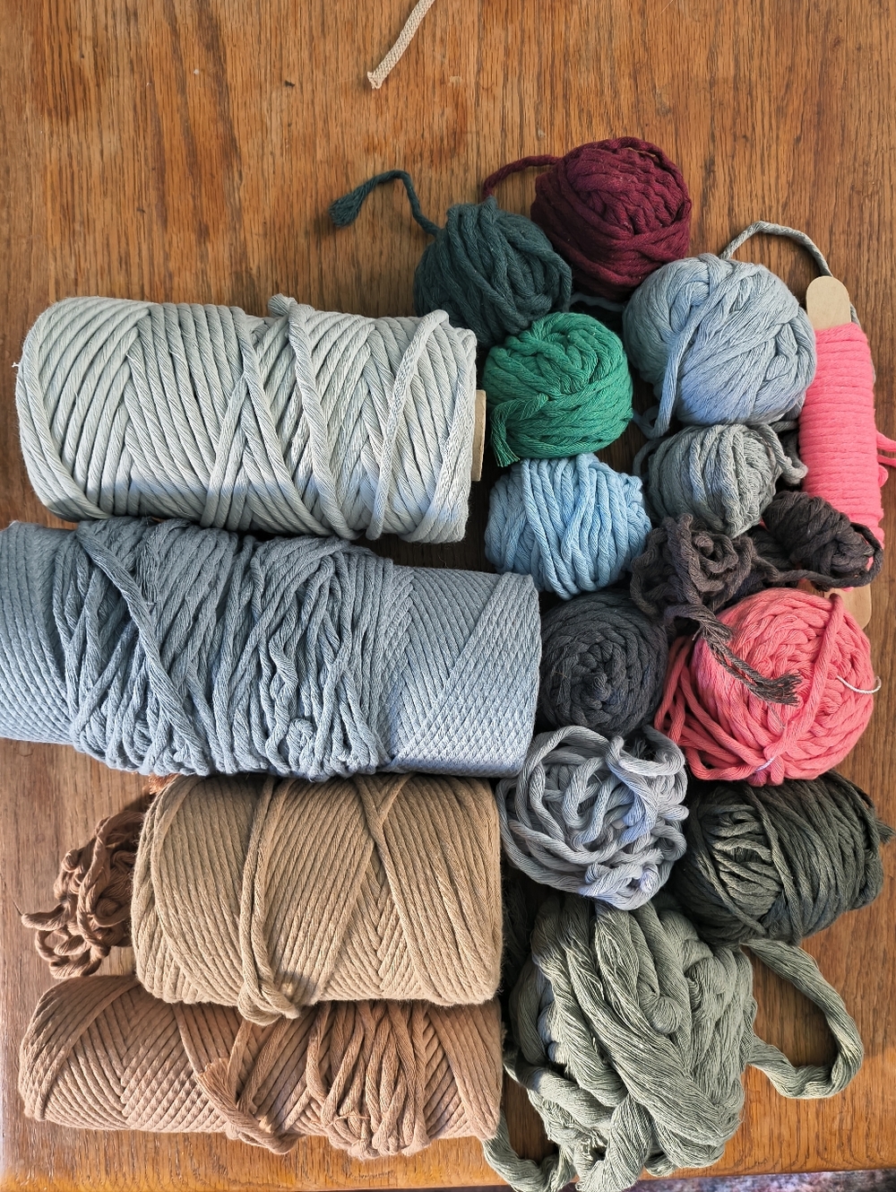 Mixed Macramé Cord Bundle in Neutrals and Brights